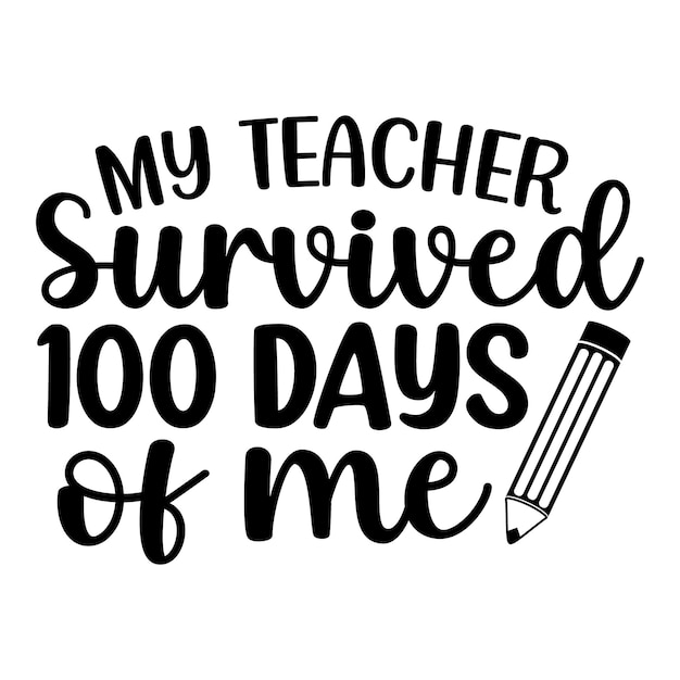 Mi maestra sobrevivió 100 días a mí