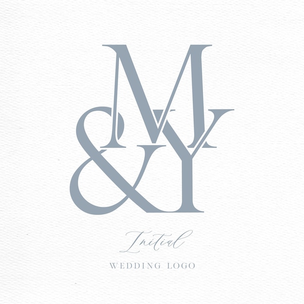 Mi monograma inicial es el logotipo de la boda.
