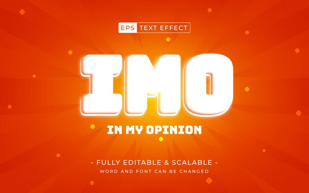 en mi opinión efecto de texto imo expresión cómica texto