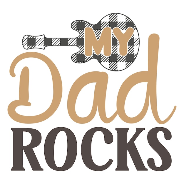 Mi papá rockea SVG