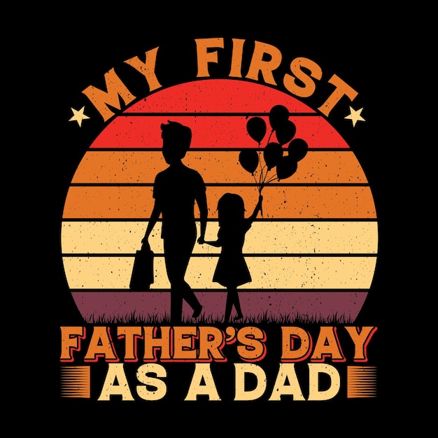 Mi primer día del padre como diseño de camiseta de papá