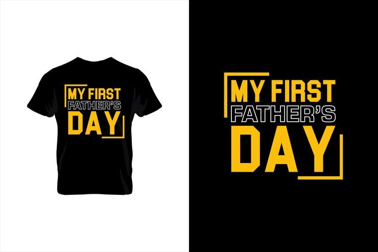 Mi primer día del padre Tipografía vector padres citan diseño de camiseta