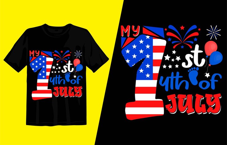 mi primer diseño de camiseta del 4 de julio