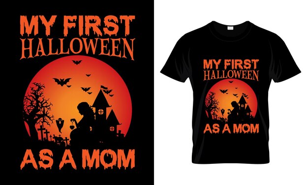 Mi primer diseño de camiseta de Halloween como mamá