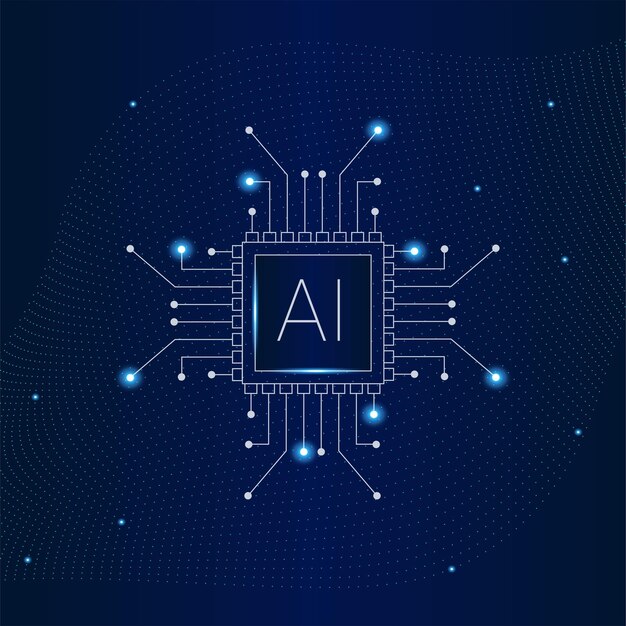 Microchip Inteligencia artificial Tecnología moderna Aprendizaje automático