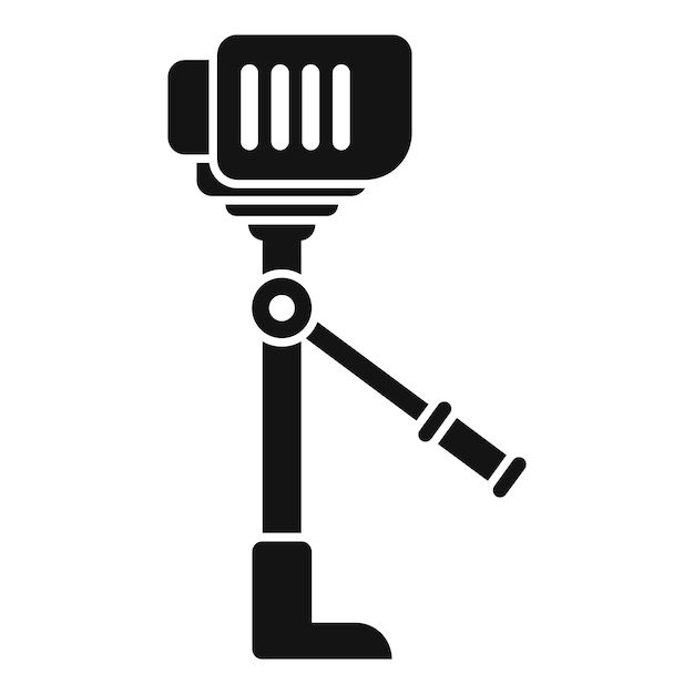 Micrófono de estudio profesional de pie en trípode para grabar podcast de audio