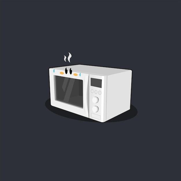 El microondas de dibujos animados