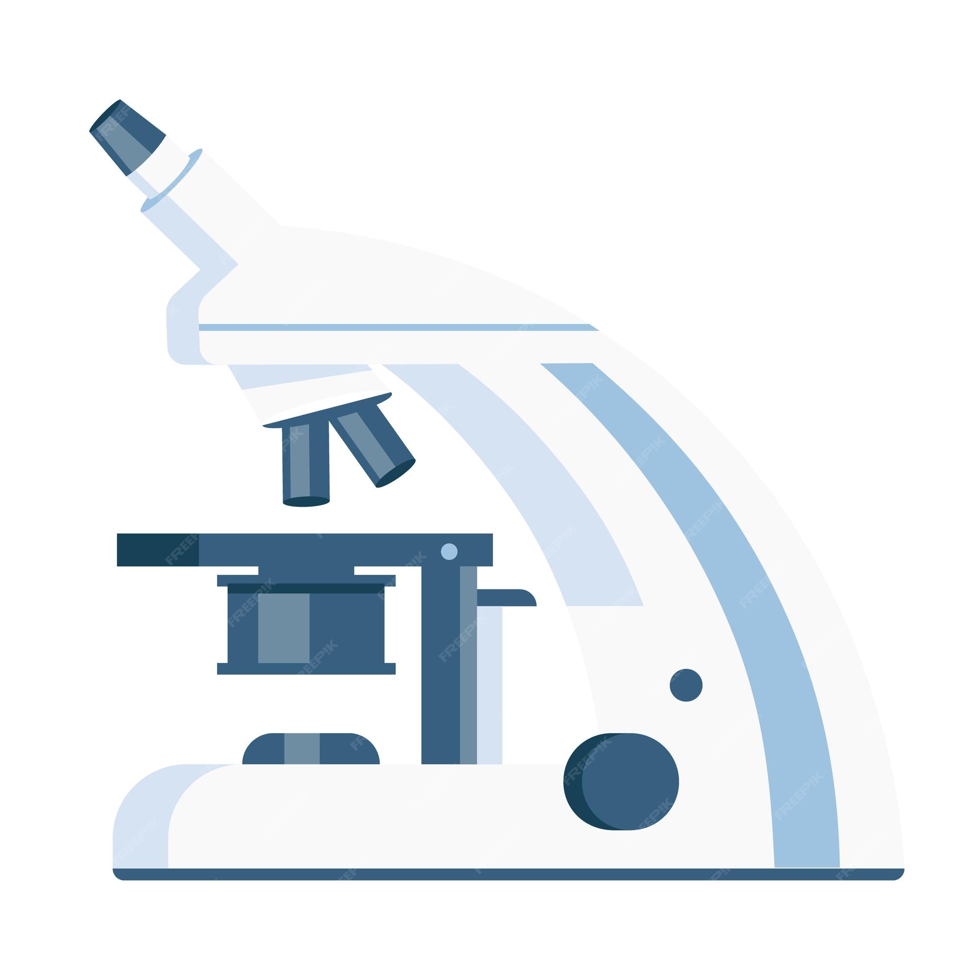 Microscopio objeto vectorial de color semiplano ampliación de imágenes elemento de tamaño completo en blanco instrumento para investigación de laboratorio ilustración de estilo de dibujos animados simple para diseño gráfico web y Microscopio objeto vectorial de color semiplano ampliación de imágenes elemento de tamaño completo en blanco instrumento para investigación de laboratorio ilustración de estilo de dibujos animados simple para diseño gráfico web y