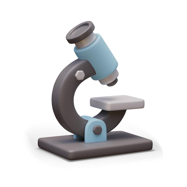 Microscopio realista Equipo médico profesional para la investigación de laboratorio
