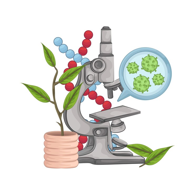 Vector el microscopio
