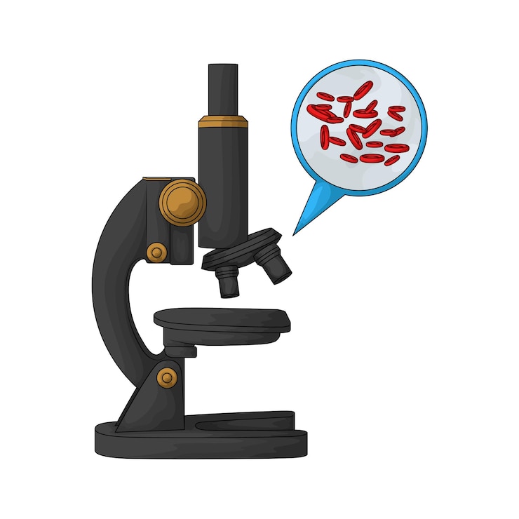 Vector el microscopio