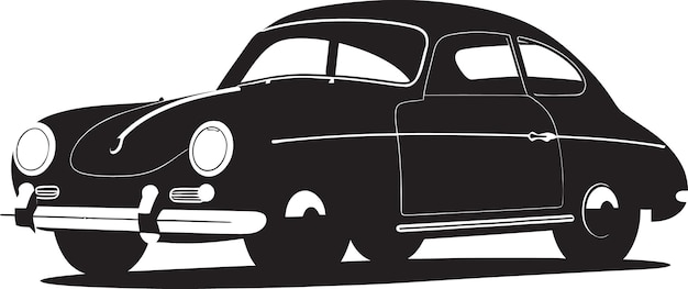 Midnight Monochrome Velocity Vector Black CarGraphite Ilustración de automóviles negros de movimiento urbano