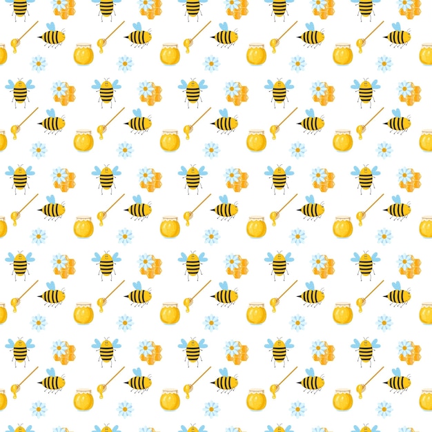 Miel de abeja de patrones sin fisuras