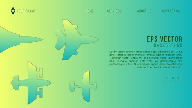 Military Jet Web Design Abstract Background EPS 10 Vector para sitio web