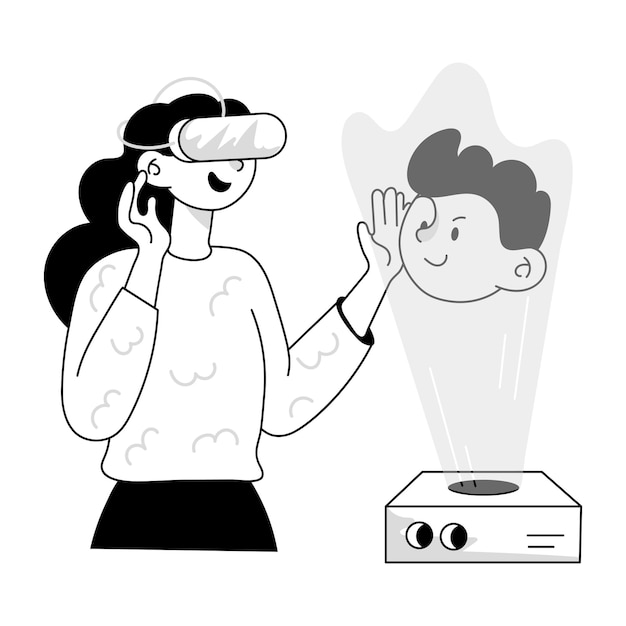 Las mini ilustraciones de Metaverse Doodle