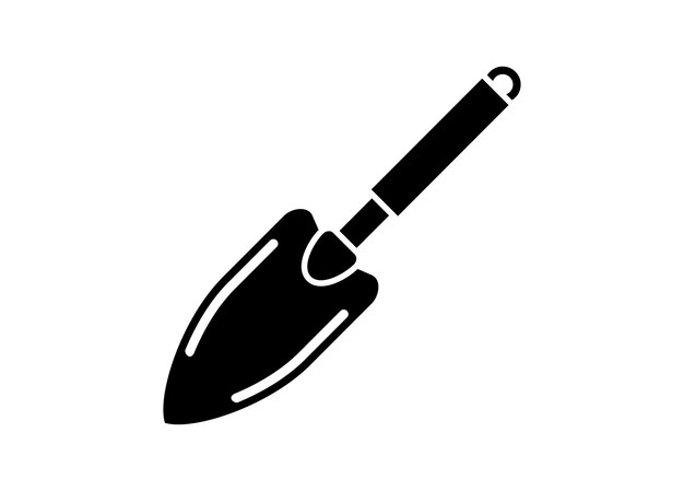 Mini pala Ilustración sencilla en blanco y negro