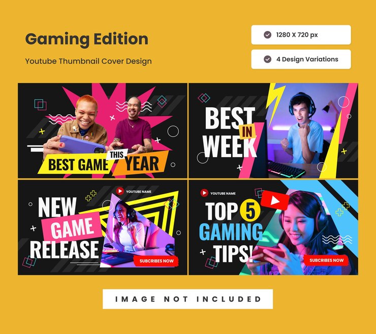 Vector miniatura de revisión de juegos profesionales