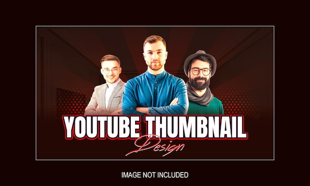 Miniatura de video de Youtube o plantilla de banner web para video de negocios