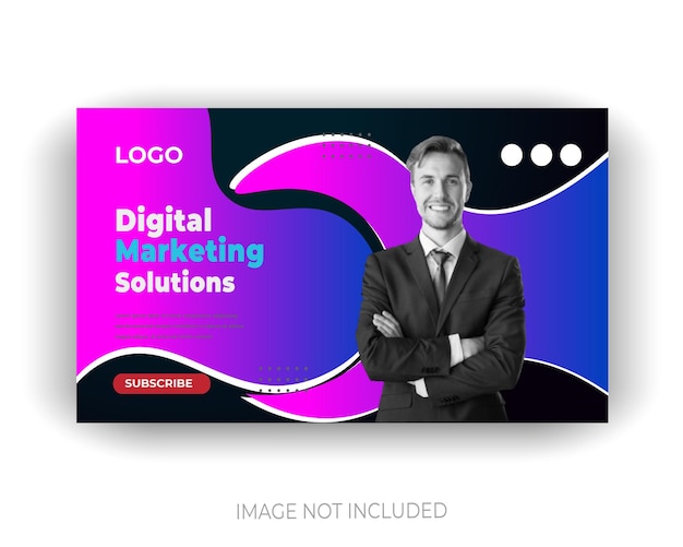 Miniatura de YouTube para negocios de marketing digital