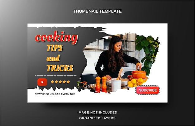 Miniatura de Youtube para tutoriales de cocina