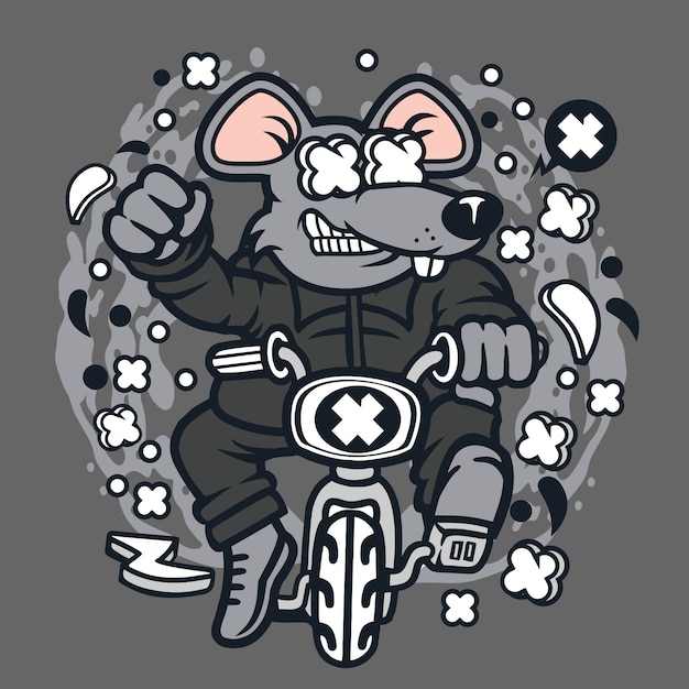 Vector minibike mouse