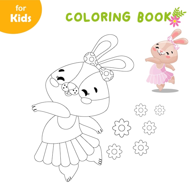 Minijuego para niños sobre el tema de Pascua Colorea la imagen del conejito por números