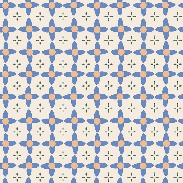 Mínima escala pequeña de Flower Tile Marruecos estilo patrón sin costuras vector EPS10Design para tela de moda textil papel pintado cubierta web envoltura y todas las impresiones