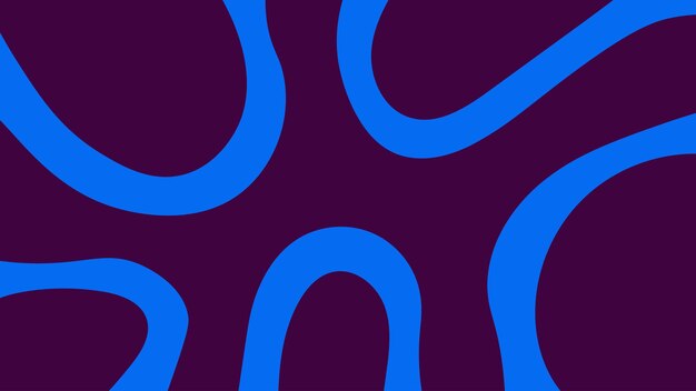 Minimal Abstract Fondo con curvas de neón azul Ilustración vectorial de relación 1920x1080
