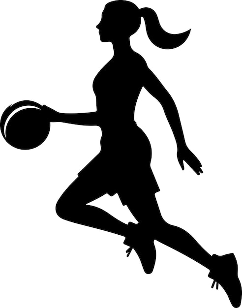 Vector a minimal and simple basket ball player vector image vector silhouette png white background 3