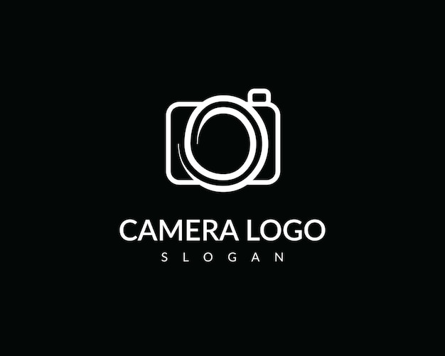 Minimal Creative Camera Logo Icon vector y editable