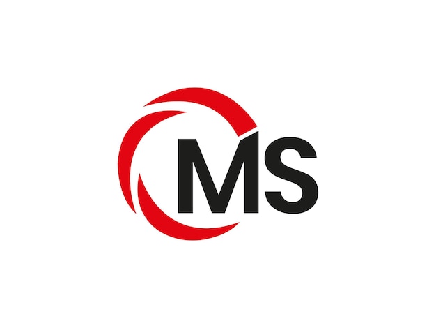 Minimal elegante monograma logotipo de arte sobresaliente profesional de moda impresionante artístico MS