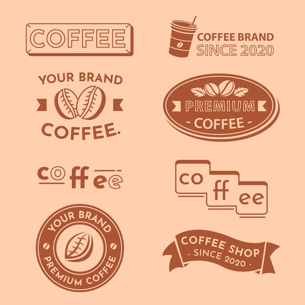 Minimal logo collection en dos colores.