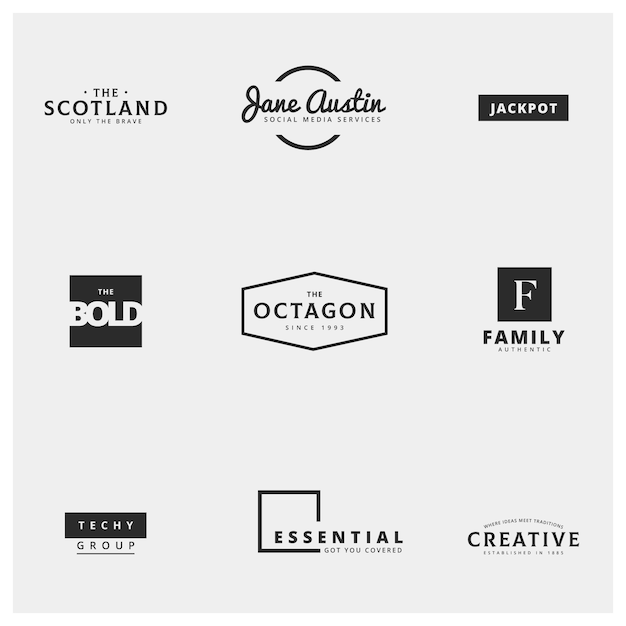 Minimal Logo Template Collection