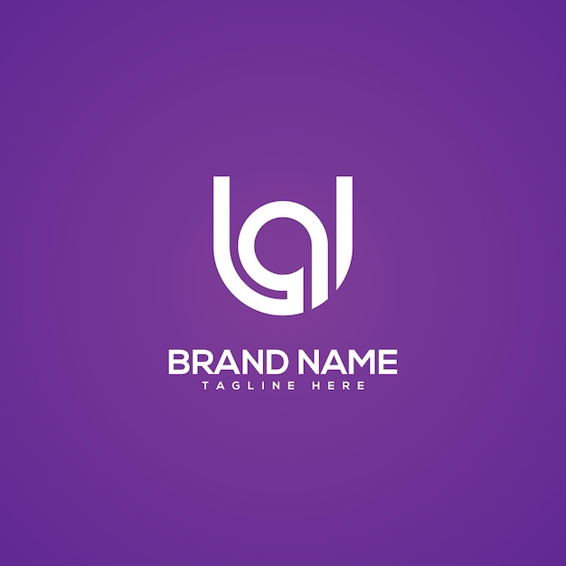Minimal Monograma Letra UQ QU Icon Logotipo inicial basado en plantilla vectorial