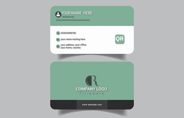 Minimalismo Diseño de tarjetas de visita corporativas