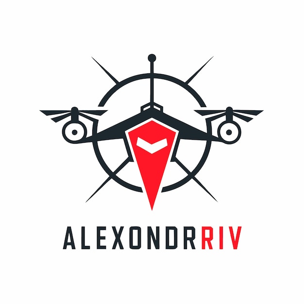 Minimalismo en el logotipo de los drones FPV