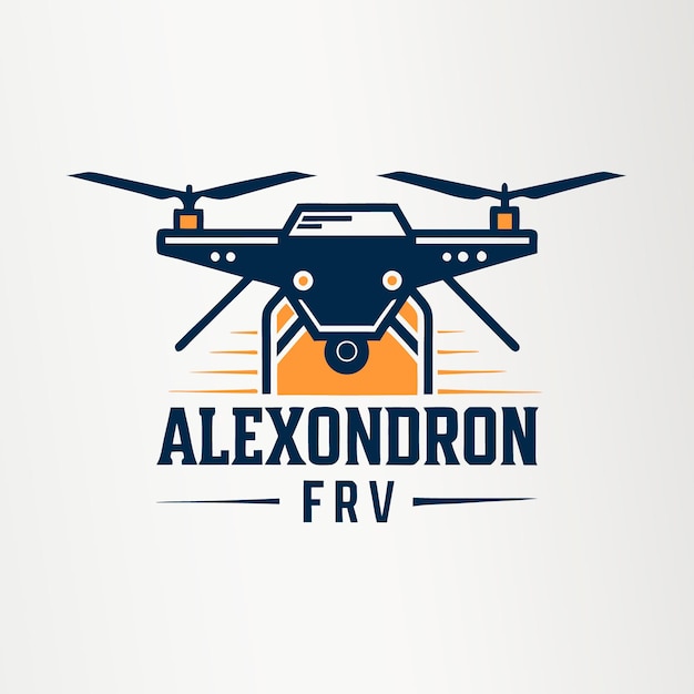 Minimalismo en el logotipo de los drones FPV