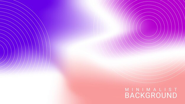 Minimalist abstract gradient background with wavy lines