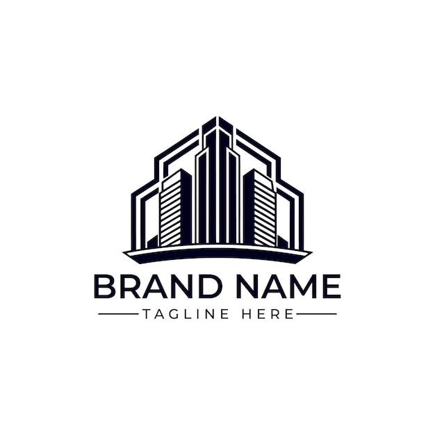 minimalist line art city logo perfect for branding