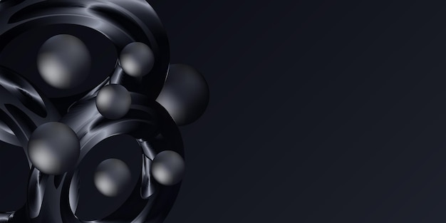Minimalista 3D Glassmorphism Gradiente de superposición de fondo Círculo geométrico Diseño de pancartas con efecto de vidrio