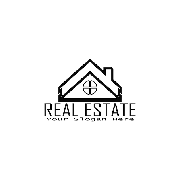 Minimalista bienes raíces viviendas apartamentos hoteles logotipos empresas de desarrollo inmobiliario logotipo