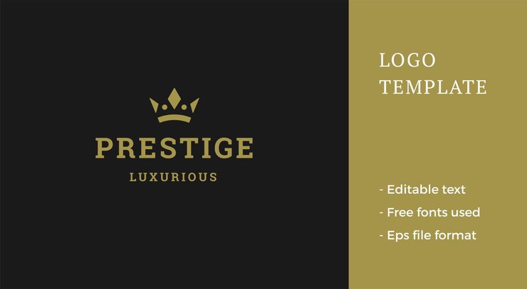 Minimalista joyas de oro corona monarquía insignia lujo logo diseño decorativo vector