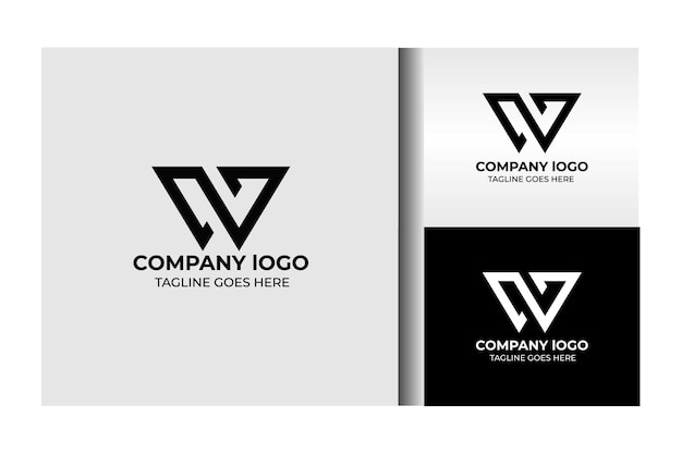 Minimalista Moderno Logotipo de la letra W Elegante Colección de diseño de monograma