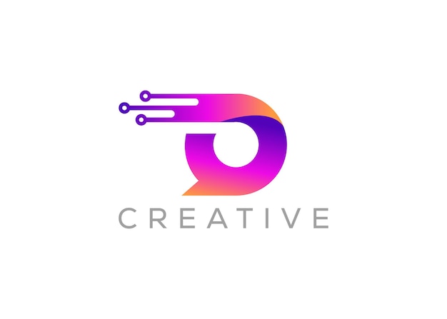Minimalista Tecnología diseño de logotipo de chat moderno plantilla vectorial Logotipo de chat creativo moderno