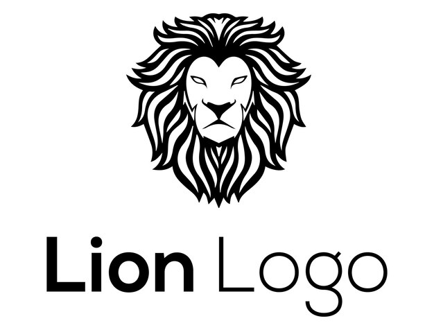 Minimalistaroyallionlogodiseñoplantillagratisvector