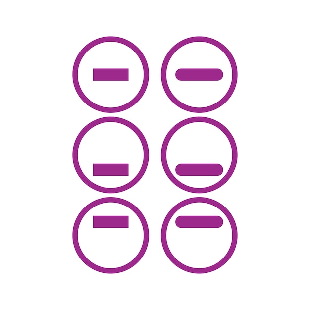 minimizar las plantillas de diseño vectorial de iconos