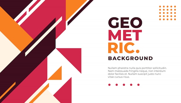 Mínimo fondo geométrico. Composición de formas dinámicas