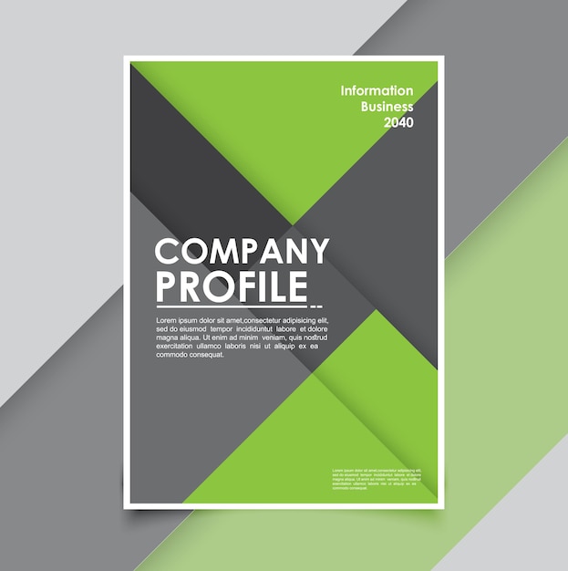 Mínimos de plantilla de folleto de fondo empresarial moderno