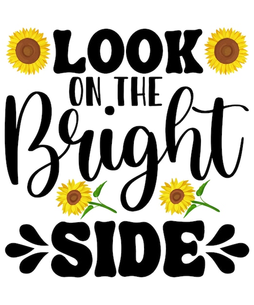 Mira el lado positivo del girasol