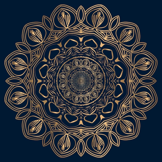 misterioso hermoso mandala dibujado a mano para diseño de tatuaje de meditación oriental o indio islámico o